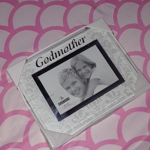 Godmother mirrored effect damask print frame 5 X 7